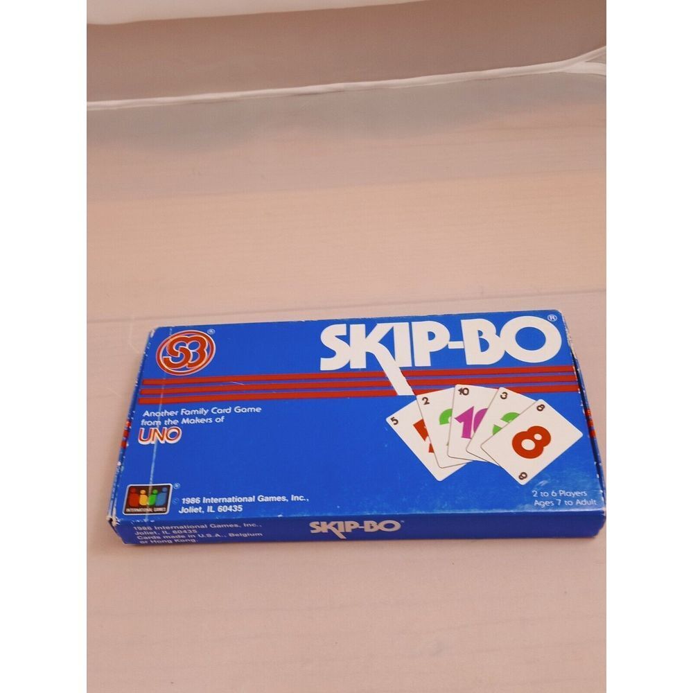 Vintage 1986 SKIP-BO Card Game #1050 Includes Cards & Instructions Complete Nice